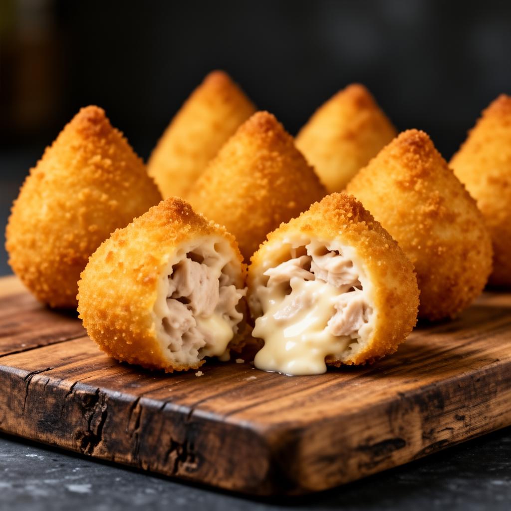 Coxinhas e salgados produzidos com a Masseira Compacta Print